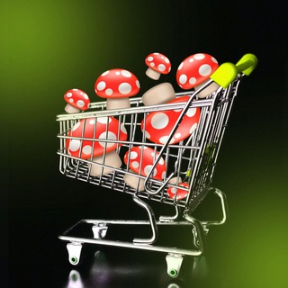 грибы в тележке