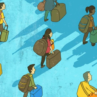 Эмигрантка. С детьми