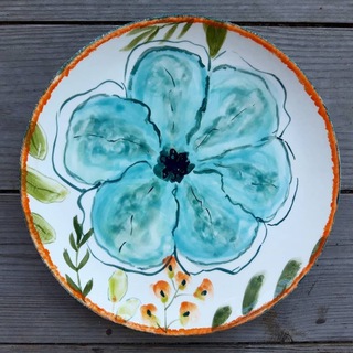 Тарелка ручной работы