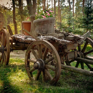 Телега с разбега