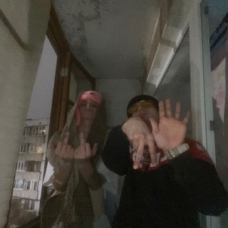 On the hood with my dogs.