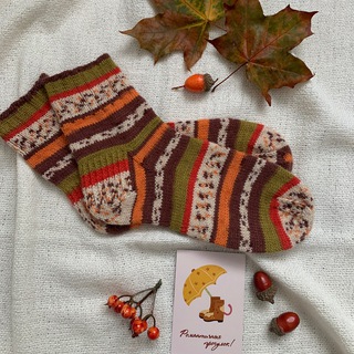 Вязаные носки