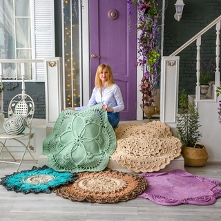 Ковры крючком с Светлаковой Елен