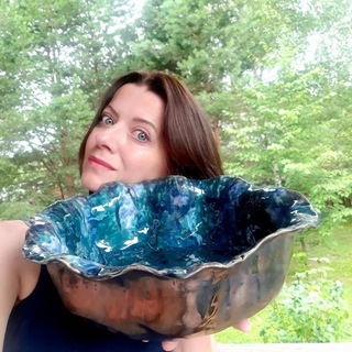 Блюдо интерьерное ручной работы