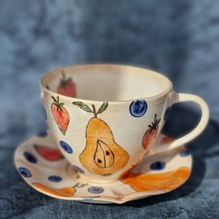 Чашка ручной работы