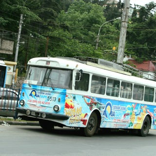 Старый крымский троллейбус